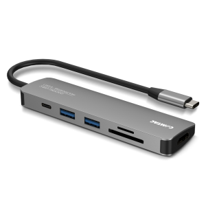 Docking USB-C Multiportas 6 em 1 - Linha Aluminium Comtac